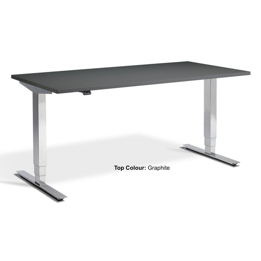 Cromo Dual Motor Chrome Height Adjustable Desk